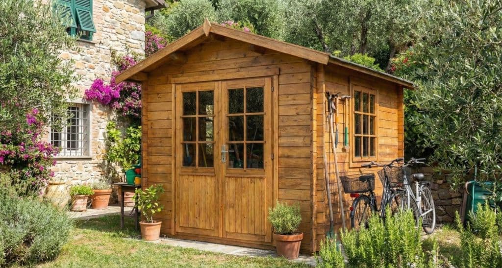 Casetta in legno da giardino - Esempio reale